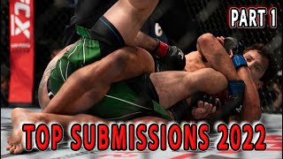 Top MMA submissions 2022part 1 [upl. by Cykana796]