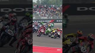 An EVENTFUL start to the Superpole Race 🚀  2024 ItalianWorldSBK 🇮🇹 [upl. by Alistair124]