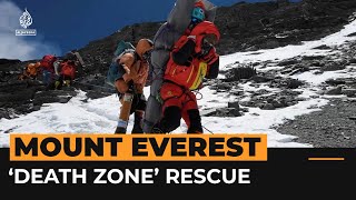 Sherpa rescues climber from Mount Everest ‘death zone’  Al Jazeera Newsfeed [upl. by Allix]