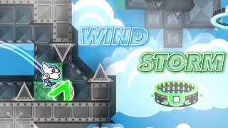 Wind Storm 100 14th Extreme demon  Geometry dash [upl. by Akerley]