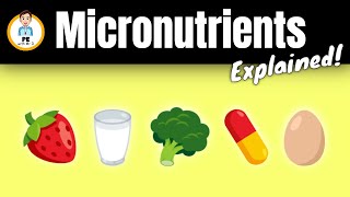 Learn the Micronutrients Vitamins and minerals explained for beginners  PE Buddy [upl. by Berglund]