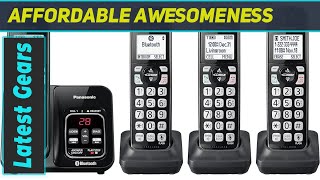 Panasonic Expandable Cordless Phone System with Link2Cell Bluetooth  Best Call Clarity amp [upl. by Norit525]