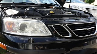 How To Change SAAB 93 HID Xenon Headlights [upl. by Kaplan]