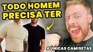 As Únicas 4 CAMISETAS que TODO HOMEM PRECISA TER  Glow Up Masculino [upl. by Gnoh]