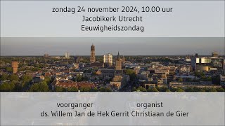 live kerkdienst  zondag 10 november  1000 uur [upl. by Nnylhtak]