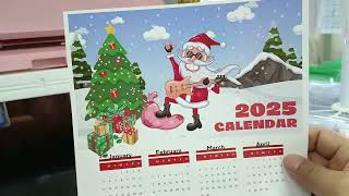 CHRISTMAS POSTER CALENDAR 2025 WITH MOCKUP TEMPLATE 10 DESIGNS [upl. by Keyek]