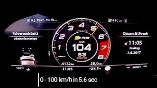 2018 Audi SQ5 354 HP Acceleration 0100kmh [upl. by Ellekram]