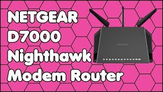 Quick Review of the NETGEAR D7000 200UKS Nighthawk Modem Router [upl. by Anjanette]