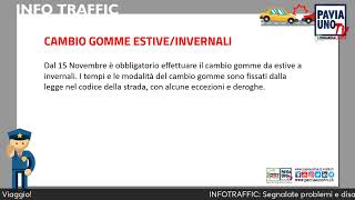 INFOTRAFFIC PAVIA  LAVORI DAL 4 ALL8 NOVEMBRE 2024 [upl. by Damas]