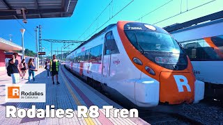 R8 Tren  Rodalies de Catalunya  Ruta Completa [upl. by Skrap]