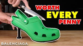 I Cut 625 Balenciaga Crocs In Half [upl. by Semajwerdna]