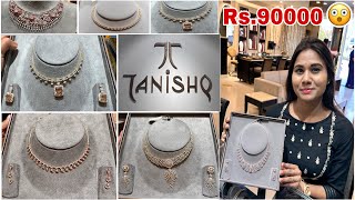 OMG Starts At 90K😳 Tanishq Diamond Necklace Designs With Price Tanishq Jewellery 2023 Collection [upl. by Tterraj]