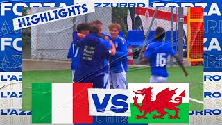 Highlights ItaliaGalles 40  Under 17  Qualificazione Campionato Europeo [upl. by Hardunn]