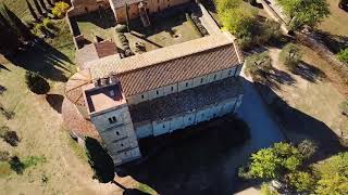 Abbazia di Sant’Antimo Montalcino Toscana Italia Drone flight [upl. by Feil775]