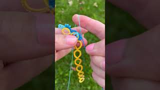 Tatting “Entwined” bracelet [upl. by Rifkin]