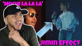 Dad reacts to biggest BTS Jimin Fan making a song for Jimin Mochi La La La THE JIMIN EFFECT [upl. by Aner]