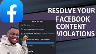 How To Solve Facebook Content Monetization Policy Problems [upl. by Rosalynd]