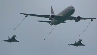 Jesolo Air Show 2024 Boeing KC767A amp ATR 72 amp Eurofighter Typhoon Saturday Show FHD [upl. by Gannon]