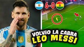 ASI REACCIONA PRENSA MUNDIAL a HATTRICK de MESSI ARGENTINA vs BOLIVIA 60 [upl. by Adaminah388]