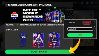 NEW PEPSI REDEEM CODE LEKED 🤐👀 GUARANTEED FREE 100 LEO MESSI amp SON 🆓😱 REDEEM BEFORE IT EXPIRES ⏰✅ [upl. by Notsirt]