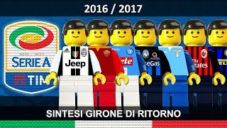 Serie A 201617 Sintesi e Goal Campionato 2017 Lego Calcio • Ritorno • Film Lego Football Highlights [upl. by Whiffen]