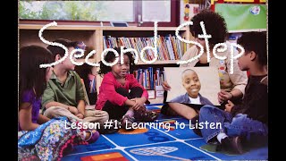 Second Step Kindergarten Lesson 1 Listening Rules [upl. by Aicilegna591]