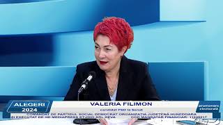 ALEGERI PARLAMENTARE 2024 20 noiembrie 2024 Valeria Filimon [upl. by Meyers]