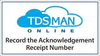 Record the Acknowledgement Receipt Number [upl. by China350]