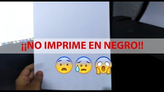 No imprime el color negro o en escala de grises  Impresora Canon G2100 G3100 G4111 Epson L210 [upl. by Daryn]