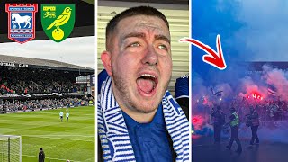 IPSWICH TOWN VS NORWICH CITY  22  CRAZY ATMOSPHERE amp TEARS AS THE 14 YEAR CURSE CONTINUES [upl. by Refannej]