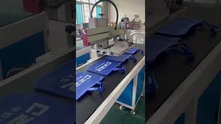 Non woven handbag screen printing machine plastic bag screen printing machine丝印机，移印机，丝网印刷机厂家直销 [upl. by Medina896]