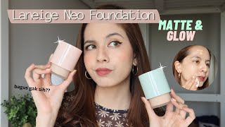 LANEIGE NEO FOUNDATION MATTE amp GLOW  KULIT CERAH ALA KOREA✨ [upl. by Yodlem250]