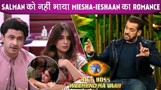 Bigg Boss 15 Salman Slams Miesha Iyer and Ieshaan Sehgaal For Their lip lock On National Television [upl. by Thielen]