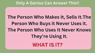 Can You Solve These Tricky Riddles😱 Only A Genius Can Solve [upl. by Aicilef984]