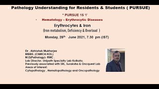 Pursue 15 I Uploaded Hematology – Erythrocytic Diseases Erythrocytes amp Iron [upl. by Creamer]