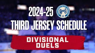 Columbus Blue Jackets 202425 Third Jersey Schedule 💥💥💥 Division Duels 😤 [upl. by Milford]