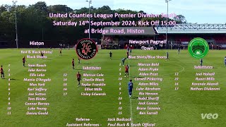 Histon V Newport Pagnell Town  UCL 14092024 [upl. by Harobed]