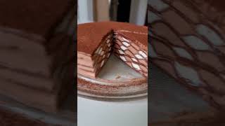 Chocolate Crepe Cake 🎂🍫 [upl. by Hanoy982]