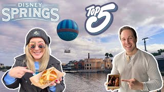 Top 5 BEST Disney Springs Quick Service Restaurants 2024  Walt Disney World Food Crawl amp Reviews [upl. by Alaaj]