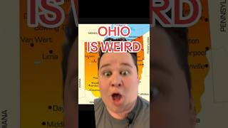 OHIO IS WEIRD MAP HISTORY history usa map geography ohio ohiostate ohiocheck mapping maps [upl. by Inatsed]