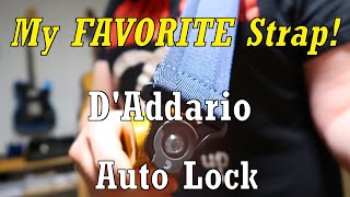 The BEST GuitarBass Strap on the Market  DAddario Auto Lock [upl. by Maxie]