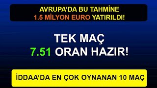 BU MAÇA 15 MİLYON EURO YATIRILDI 29 Ocak iddaa tahminleri Pazartesi yayını [upl. by Merrily206]