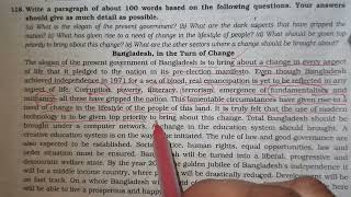 Bangladesh in the turn of change paragraph paragraph প্যারাগ্রাফ [upl. by Helena]