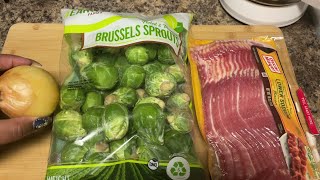 Oven Roasted Brussel Sprouts Recipe With Bacon  Even More Delicious With Our Balsamic Vinegar Glaze [upl. by Haisa]