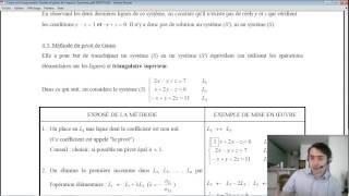 Systèmes Linéaires et Pivot de Gauss  Maths Terminale S [upl. by Aynwad381]