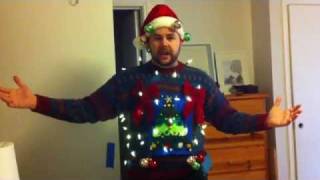 Epic Christmas sweater with flashing LED lights [upl. by Neelrahc531]