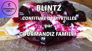 RECETTE SIMPLE Blintz confiture de myrtilles [upl. by Adnirol]