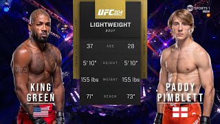 BOBBY GREEN VS PADDY PIMBLETT FULL FIGHT UFC 304 [upl. by Earla]