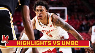 UMBC at Maryland  Highlights  Big Ten Mens Basketball  11212023 [upl. by Felipa]