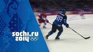 Ice Hockey  Mens QuarterFinal  Finland v Russa  Sochi 2014 Winter Olympics [upl. by Ekle]